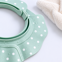 Topi Mandi Bayi Silikon TPE Lembut dengan Logo Custom, Dapat Disesuaikan, Anti Air, Pelindung Telinga, untuk Balita dan Anak-anak