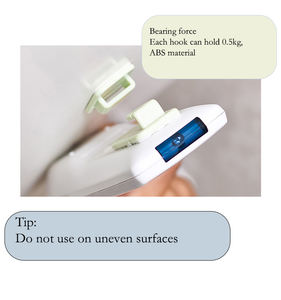 Venta al por mayor 2 piezas de control remoto de almacenamiento gancho para <span class=keywords><strong>llaves</strong></span> gancho de puerta de plástico - Product Image 4