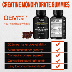 Monofilamento de creatina para hombres y mujeres, suplemento de construcción muscular de goma para preentrenamiento, Etiqueta Privada, OEM - Product Image 3