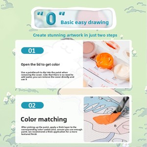<span class=keywords><strong>Peinture</strong></span> <span class=keywords><strong>à</strong></span> <span class=keywords><strong>l</strong></span>'<span class=keywords><strong>huile</strong></span> numérique DIY, thème An du Dragon, motif dessin animé mignon, cadre carré en bois massif fait main, <span class=keywords><strong>peinture</strong></span> du zodiaque <span class=keywords><strong>à</strong></span> remplir pour enfants - Product Image 4