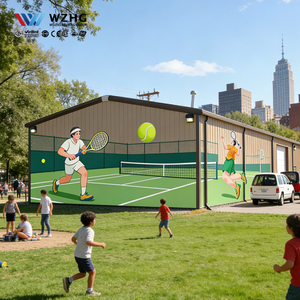 Estructura de Acero para Pabellón Deportivo Multifuncional, Innovadora, Pre-fabricada, de Gran Altura, con 50 Años de Vida Útil, Certificación ISO, para Resorts - Product Image 1