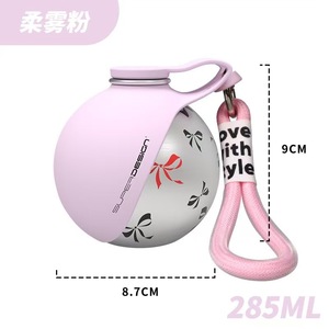 New Arrival Modern Leak Proof Insulating 2-in-1 Portable Round Stainless Steel Dog Water <b>Bottle</b> Bowl for <b>Small</b> Dogs Outdoor Use - Product Image 3
