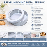 Caja de embalaje para galletas de fábrica verificada Pro - Maqueta de diseño del mismo día 100% infinitamente reciclable con ventana para tartas de ensueño