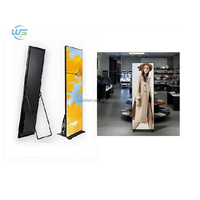 Penjualan Pabrik P1.25 P1.5 P1.8 P2.5 Layar LED Poster Portabel Dalam Ruangan Super Ringan Layar LED Lipat