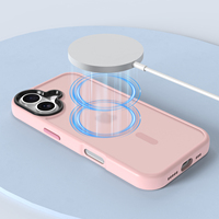 Pour iPhone 17 étui magnétique anti-empreintes digitales mat givré sensation de peau antichoc housses de téléphone portable pour iPhone 16 17 Pro Max