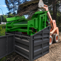 Crible vibrant SL-VS70 pour mini-chargeuses et mini-excavatrices, double plateau robuste, pour le criblage du sol et du compost