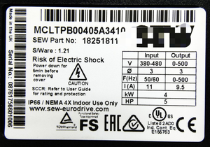 PLC LTP <span class=keywords><strong>B</strong></span> MCLTPB00405A3410 18251811 4kW <span class=keywords><strong>SW</strong></span> 121 Profinet - Product Image 3