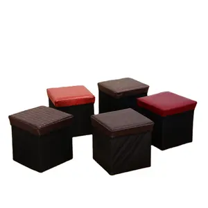 High Fashion Multi-Functional Storage Receive Stool Sit Stool Folding Bin Toy Box Function Of Stool Chair Sofa Storage Box