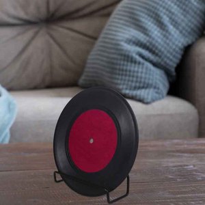 Soporte de almacenamiento para discos de vinilo Masteelf, organizador de 17x13x5cm, soporte negro para álbumes, estante para discos - Product Image 4