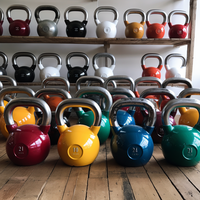 ZY Vente en gros, Meilleure vente : Kettlebell de compétition en fonte pour fitness et cross-training, colorée, idéale comme cadeau
