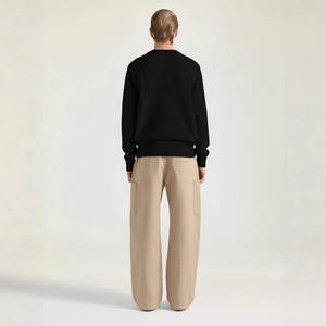 Commerce extérieur ODM Gvc Automne/Hiver Nouveau style Pull unisexe à manches longues en coton avec broderie en cristal tridimensionnelle et patchwork - Product Image 4