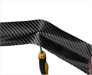 Bande de seuil de porte de voiture <span class=keywords><strong>K5D</strong></span> motif fibre de carbone bande anti-collision autocollant bord de porte autocollant de protection anti-rayures - Product Image 6