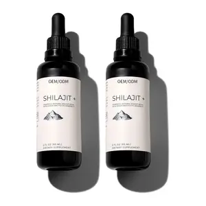 Kualitas Terbaik tetesan cairan Shilajit Himalaya terbaik dan Lab Resin Shilajit diuji asam Fulvic kaya Shilajit