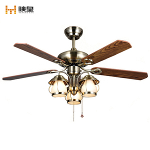 Lámpara de <span class=keywords><strong>pescador</strong></span> con aspas de Metal/madera, ventiladores de techo clásicos con lámpara, 48 pulgadas - Product Image 6