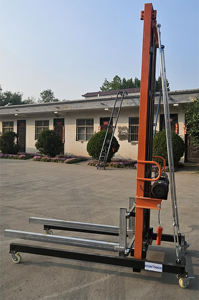 Pengangkat perancah saluran portabel Manual, pengangkat aluminium elektrik Manual kualitas tinggi - Product Image 6