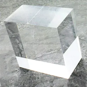 Plexiglas Lucite Stempel Blok Diamant Gepolijst Rechthoek Clear Acryl Blok Display Cube
