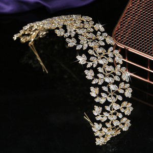 Corona Tiaras Romance Lively Wedding Nupcial Accesorios para el cabello Princesa Joyería de lujo para el cabello Cubic Zirconia BC5509 Coroa De Noiva - Product Image 6
