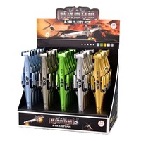 Nouveau stylo créatif en métal en forme d'avion, stylo à encre gel neutre, avion de chasse, hélicoptère, stylo à eau pour étudiants, vente en gros