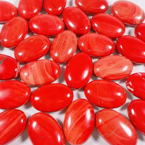 Piedra de Jaspe Rojo Natural de Alta Calidad al por Mayor, Gema Ovalada Semipreciosa para Sanación y Decoración - Product Image 3