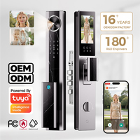 Kunci Pintu Pintar 2026 Tuya Wi-Fi dengan Bel Pintu Terintegrasi, Pengenal Wajah, Cerradura Inteligente Digital, Kunci Pintu Aman dengan Kamera