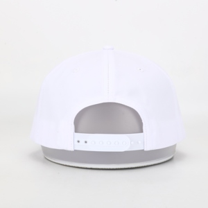 Gorra de béisbol unisex personalizada de 5 paneles, semirrígida, de poliéster suave, estilo urbano, con logo bordado y cuerda, característica de tela común. - Product Image 5