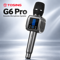Mikrofon Karaoke TOSING G6 Pro 450g Speaker Genggam Dengan Tas Pembawa dan Baterai 2000mAh untuk Hiburan Rumah