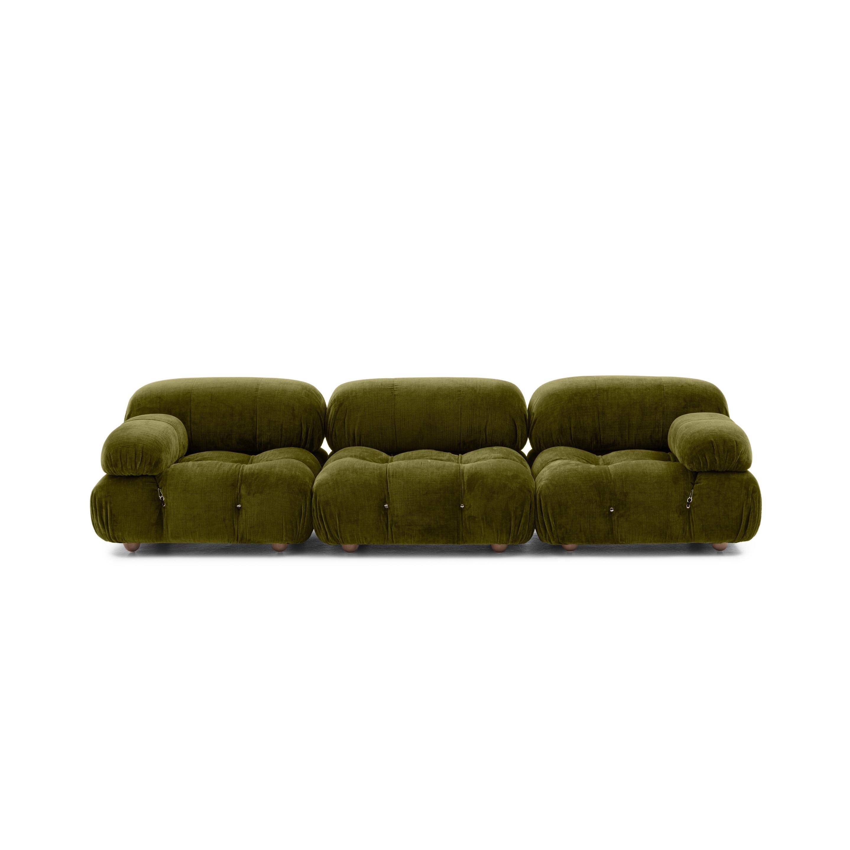Olive green chenille