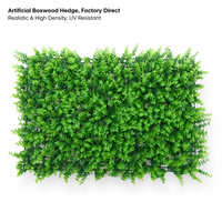 Mur végétal artificiel avec panneaux de feuillage vert feuille de Milan pour jardin, magasin, cour, centre commercial, aménagement paysager, décoration murale intérieure et extérieure