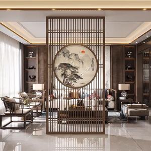 Nouvelle cloison de séparation en acier à grain de bois de style chinois, résistante au feu, à la saleté et à l'usure, à montage au sol pour bureau - Product Image 3