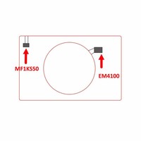 Tarjeta RFID de Doble Frecuencia UHF +HF MIFARE DESFire EV3 4K de 13.56MHz 860~960MHz