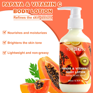 Lozione Corpo alla Papaya con Vitamina C e Ialuronato di Sodio per Idratazione e Luminosità della Pelle, Etichetta Privata OEM/ODM - Product Image 5