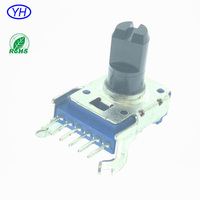 Potentiomètre YUWAH, fabricant d'usine, 4 broches, linéaire, 11 mm, potentiomètre rotatif, 10K, 20K, 50K, 100K, 500K, 1M ohm, RV11, alps, RK11