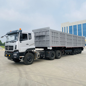 Semi-<span class=keywords><strong>remorque</strong></span> à benne basculante latérale à 4 essieux, capacité de charge de 100 tonnes, pour le transport de marchandises en vrac - Product Image 2