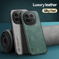 Étui magnétique en cuir PU mat pour vivo IQOO 13 12 11 Pro / Neo 10 9 / Z9x Z9 Turbo, pare-chocs souple en TPU avec plaque métallique