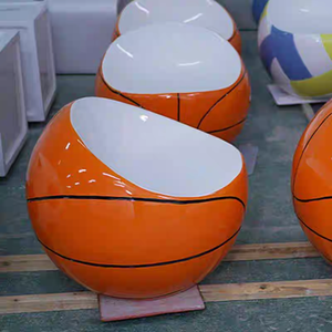 Chaises de détente commerciales personnalisées, mobilier moderne d'extérieur, ensemble de tabourets de basketball colorés pour chambre et autres espaces - Product Image 1