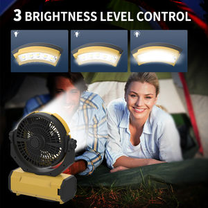 Utilisation du ventilateur solaire Ventilateur de camping rechargeable Ventilateur de <span class=keywords><strong>tente</strong></span> Prix bon marché Mini maison mobile portable à énergie solaire avec lumière Table d'extérieur - Product Image 6