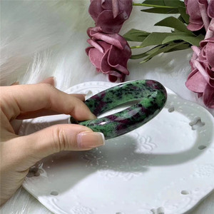 Bracciale in Cristallo di Quarzo Naturale e Zoisite Rubino, Tendenza Moda Ecosostenibile per la <span class=keywords><strong>Guarigione</strong></span> - Product Image 3