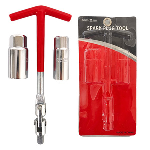 Llave de bujía con mango en <span class=keywords><strong>T</strong></span>, llave de vaso de torsión para coche con herramienta de llave de bujía de alta calidad - Product Image 2