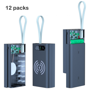 18650 LED hiển thị PD QC 10W 18W 22.5W DIY có thể tháo rời ngân hàng điện trường hợp - Product Image 5