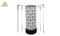 Système de culture pour serre Jardin vertical Intérieur ABS Vertical Hydroponique Tour d'ananas pour plantes Réservoir d'eau 30L