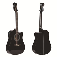 Guitare acoustique électrique 12 cordes Surpass Music de haute qualité, table en épicéa premium, corps en sapele, guitare folk en bois unique