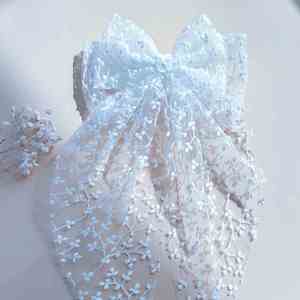 Large Embroidered Lily Valley Hair Clip <b>Wedding</b> Season Boutique <b>Accessory</b> Cross-Border Hot Hair Dress <b>Accessories</b> - Product Image 3