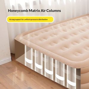 Nuevo Colchón de Aire Inflable y Desinflable Automático con Revestimiento Flocado, para Uso Doméstico y Camping, Portátil, Cama Inflable - Product Image 2