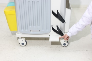 Troli medis Hotel Rumah Sakit medan keras, rak utilitas ABS, roda segala medan, Laci tahan cuaca, Ruang Tamu - Product Image 6