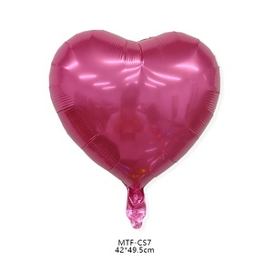 MTF Hot Selling 18 Inches Solid Color <strong>Heart</strong> <strong>Shape</strong> Helium Balloons Set Party Decoration in Bulk