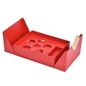 กล่องของขวัญกระดาษแข็งแข็งแรงคุณภาพสูง ผลิตด้วยมือ เป็นมิตรกับสิ่งแวดล้อม กล่องบรรจุภัณฑ์เครื่องสำอางแบบแม่เหล็กสั่งทำพิเศษสำหรับน้ำหอม - Product Image 1