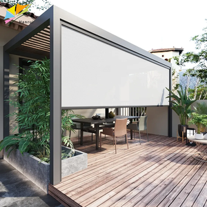 Persianas e Cortinas Motorizadas de Poliéster com <span class=keywords><strong>Design</strong></span> Simples, à Prova de Vento e Água para Uso em Varandas e Pérgolas Externas - Product Image 6