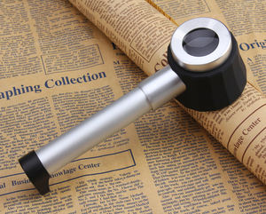 Lupa con mango Led, lente de cristal óptico de metal - Product Image 2