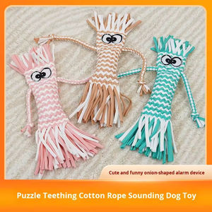 Jouets interactifs sonores en gros, jouets anti-morsure pour chiens et chats en corde de coton tressée, jouets d'entraînement sonores couineurs - Product Image 2