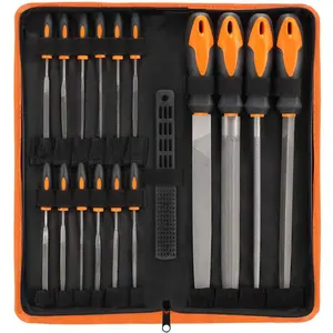 Supplied by manufacturer Drop Forged Alloy Steel Professional Needle File Tool Set with Carry Case